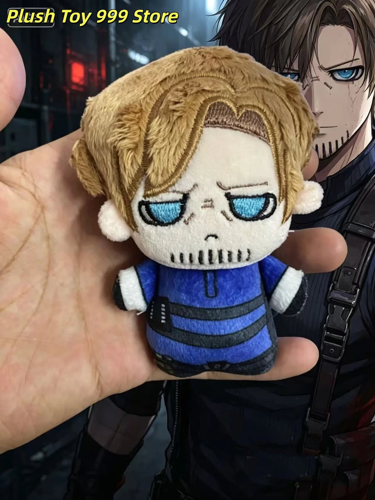 10cm Resident Leon·Scott·Kennedy Soft Plushies Decompression Bending Doll    Gifts Cute Ashley Stuffed Toy Pendant Doll Collect