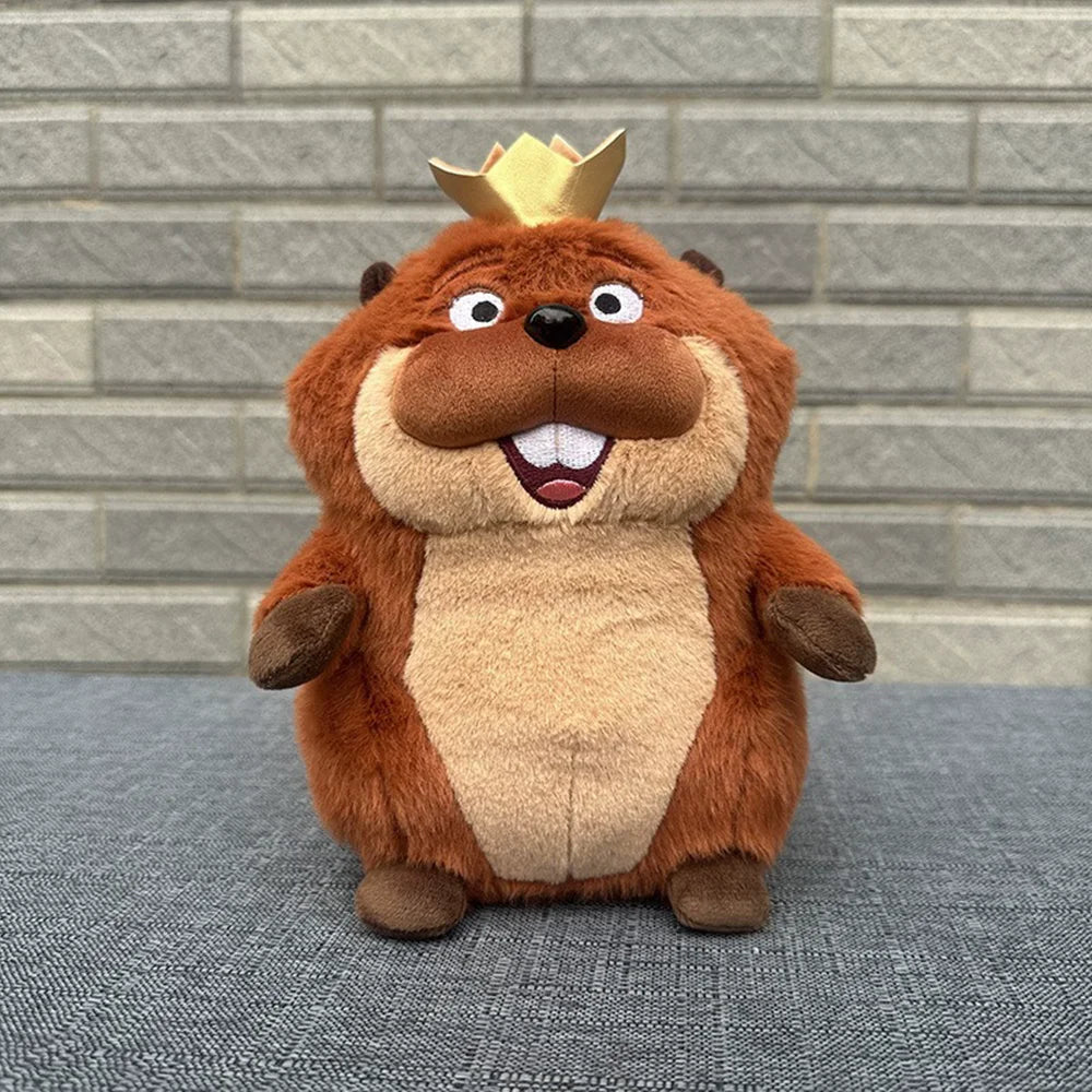 2026D Anime Hoppers Plush Cute King Georges Tom Lizard Plush Soft Stuffed Animal Beaver Plushie Doll Toy Birthday Gift  Kid