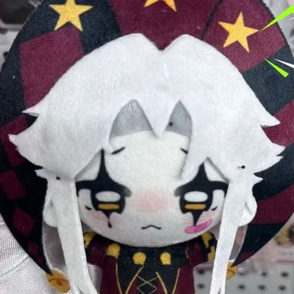 Game The Freak Circus Pierrot Cosplay Doll Plush Stuffed Cotton Figure Dolls Soft Plushies Carnival Accessories Halloween Prop