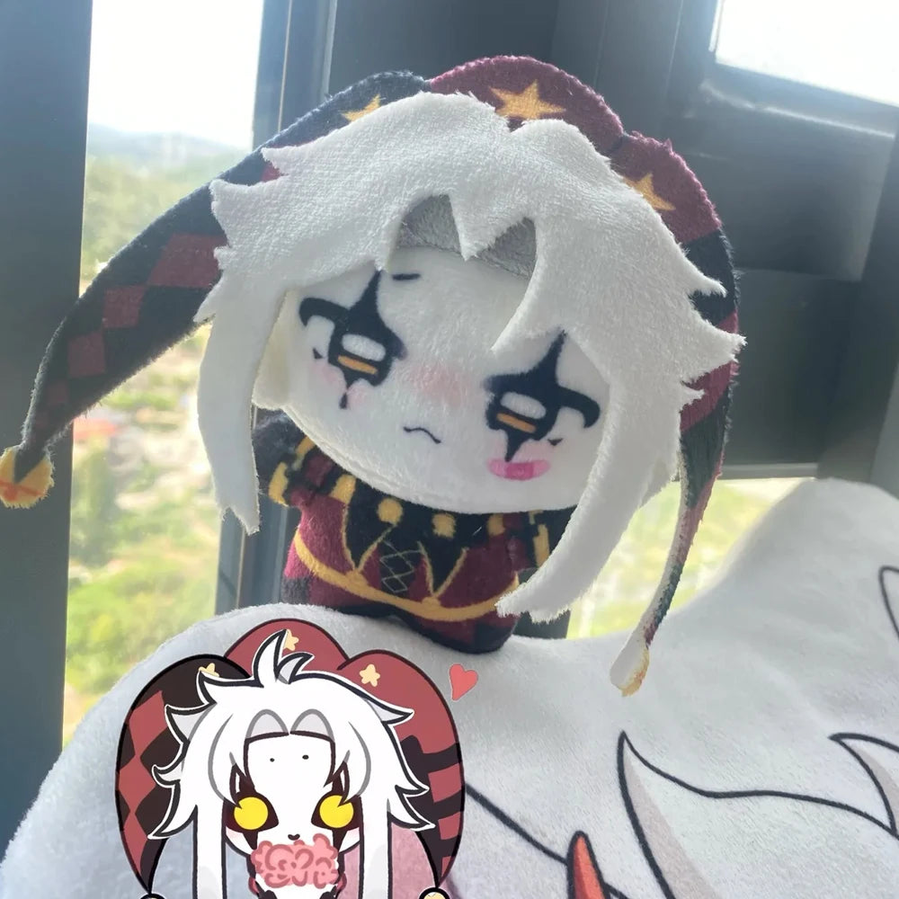 Game The Freak Circus Pierrot Cosplay Doll Plush Stuffed Cotton Figure Dolls Soft Plushies Carnival Accessories Halloween Prop