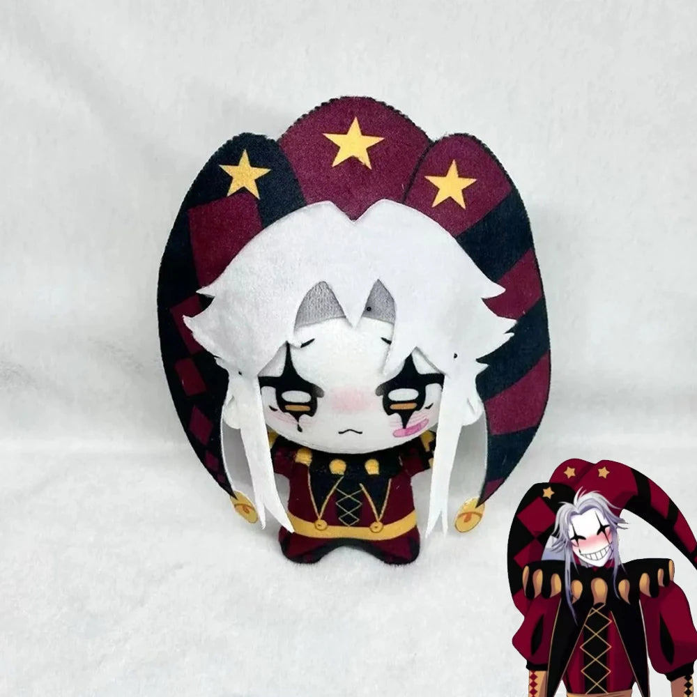 Game The Freak Circus Pierrot Cosplay Doll Plush Stuffed Cotton Figure Dolls Soft Plushies Carnival Accessories Halloween Prop