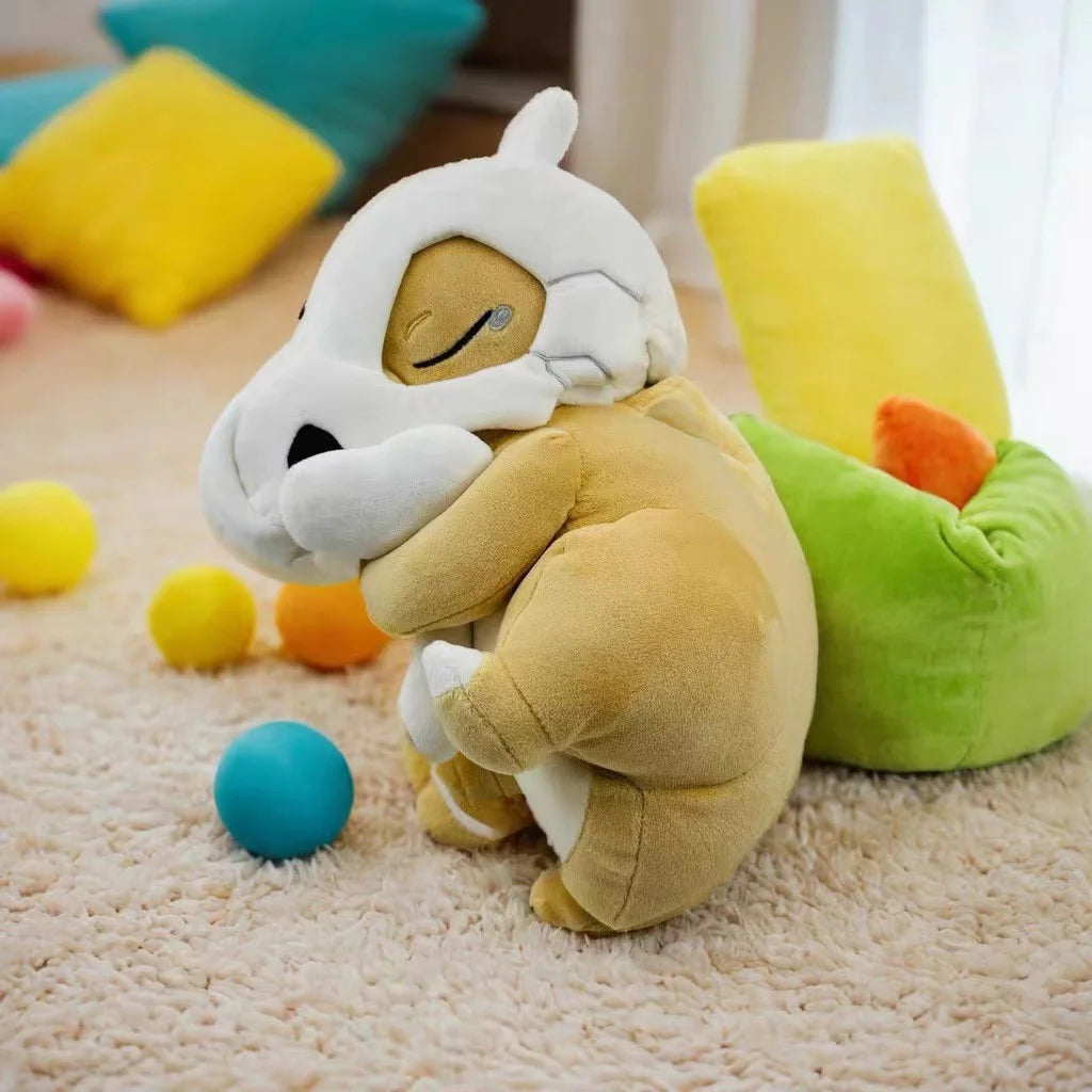 Anime Pokemon Sleep Series Plush Toy Chikorita Slowpoke Cubone Figures Stuffed Animals Pocket Monster Game Pillow Doll For Gift